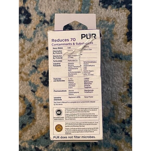 PUR Faucet Mount Replacement Filter 2-in-1 White (RF33751) lead removal - Picture 3 of 6